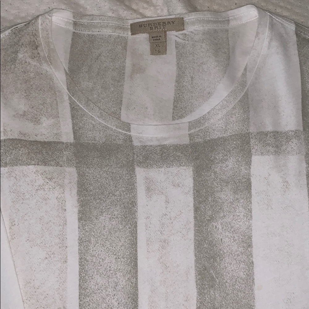 White Burberry long sleeve shirt